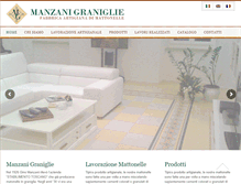 Tablet Screenshot of manzanigraniglie.it
